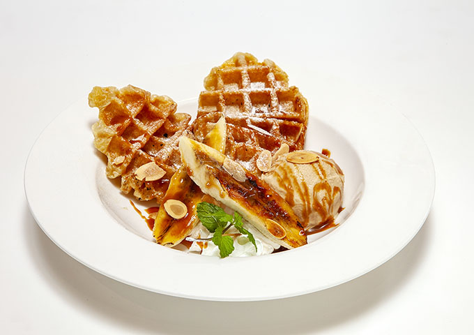 キャラメリゼバナナクロッフル