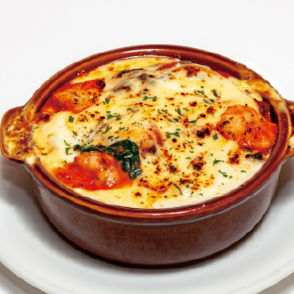 クアトロチーズ海老トマトクリームスパゲッティ