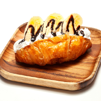 クロワッサンサンドチョコバナナ